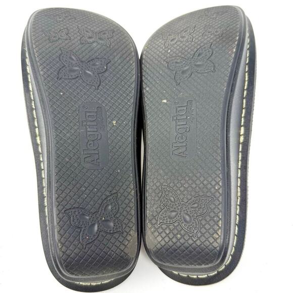 Alegria Fiona Sandal 38 Black Brown Earthen Metallic Rhinestones EUC - Picture 8 of 8